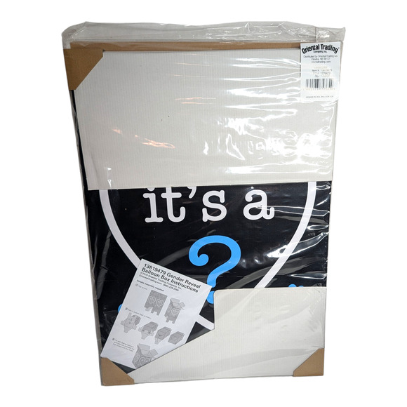 Oriental Trading Its a Boy or Girl Gender Reveal Party Balloon Box Brand New - Picture 2 of 4